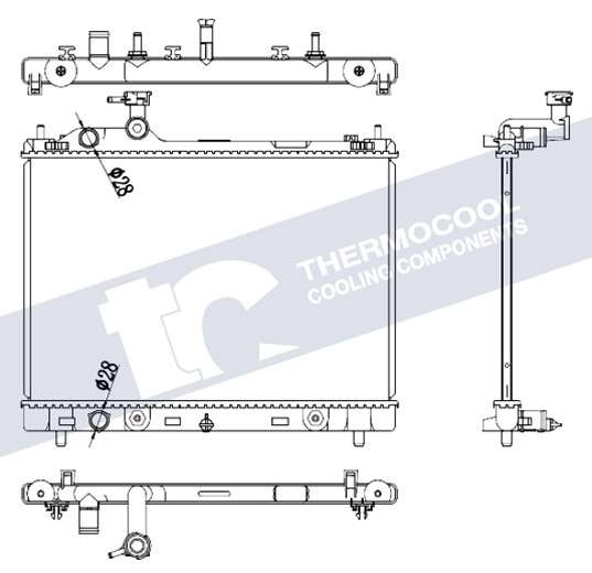 Suzuki radiator-cooling-aluminium 560x375x16 AUTO