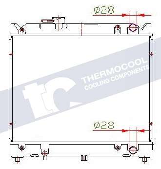 Suzuki radiator-cooling-aluminium - 448x377x26