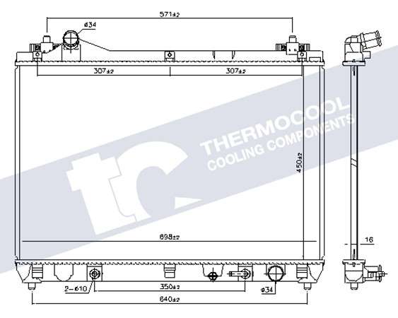 Suzuki radiator-cooling-aluminium 698x450x16