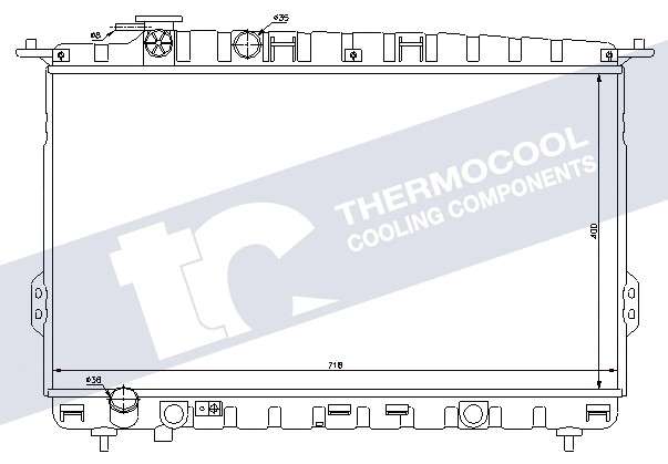 Kia radiator-cooling-aluminium 718x400x17 manual