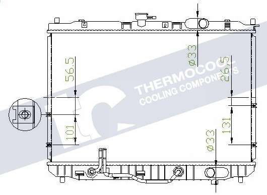 Kia radiator-cooling-aluminium 670x425x26
