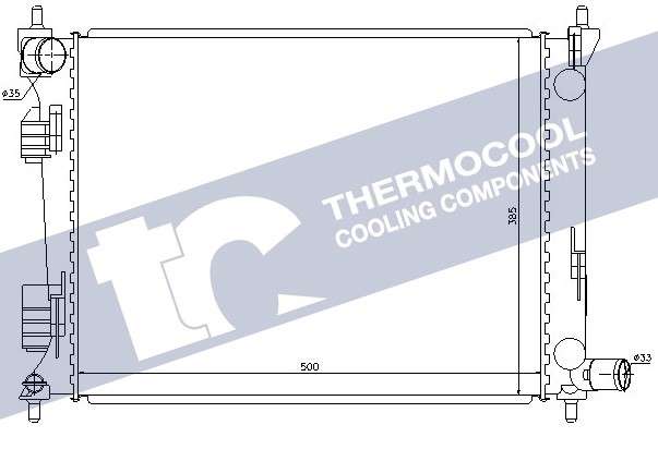 Kia radiator-cooling-aluminium 500x385x26 manual