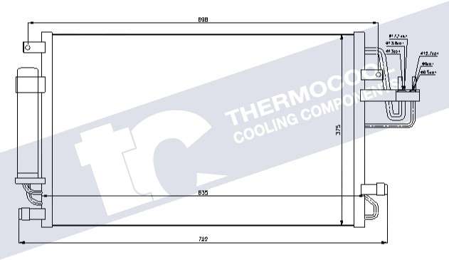 Kia aircon condensor 635x375