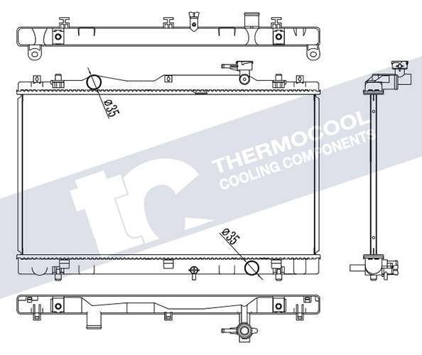 Suzuki radiator-cooling-aluminium 728x400x16