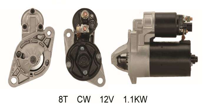 Chrysler starter motor - 12 volt 8T CW 12V 1.1KW