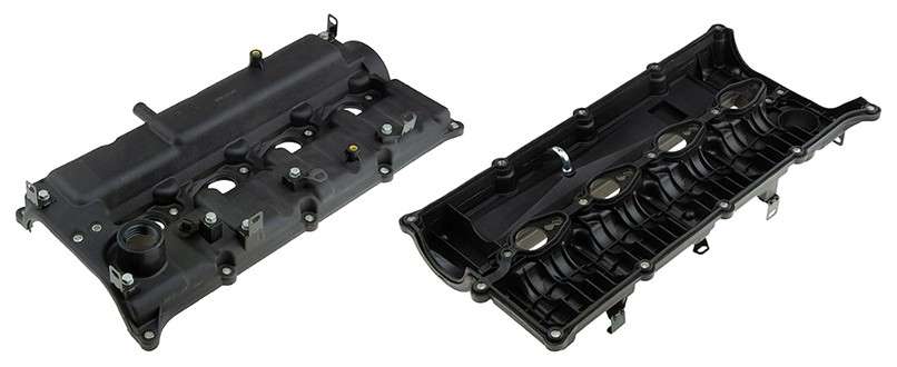 Kia valve cover - plastic SEMI SEALED CENTRE HOLES