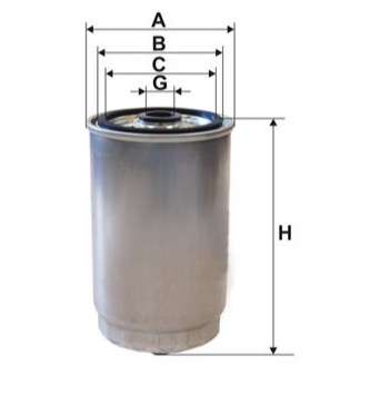 Kia filter - fuel - spin-on 62x84.5x152
