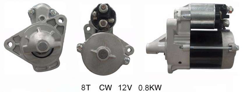 Daihatsu starter motor - 12 volt 8T 0.8KW