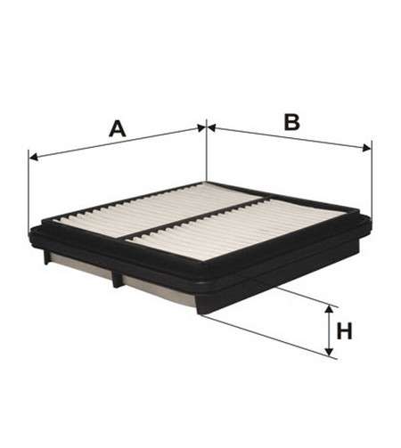 Daewoo filter - air - panel 210x200x40