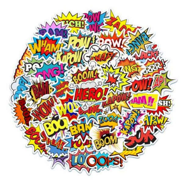 Variety Stickers (Superhero) (50 Stickers)