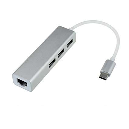3 port USB 3.0 HUB With Ethernet & Type-C for MacBook