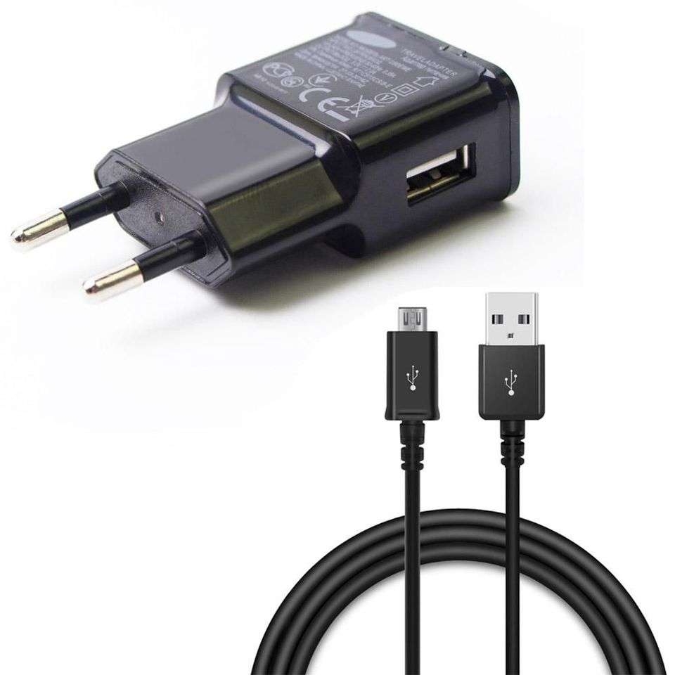 Paycheap Travel Charger & USB Sync Cable Micro-USB Connector For Samsung/Huawei/LG/Nokia Black