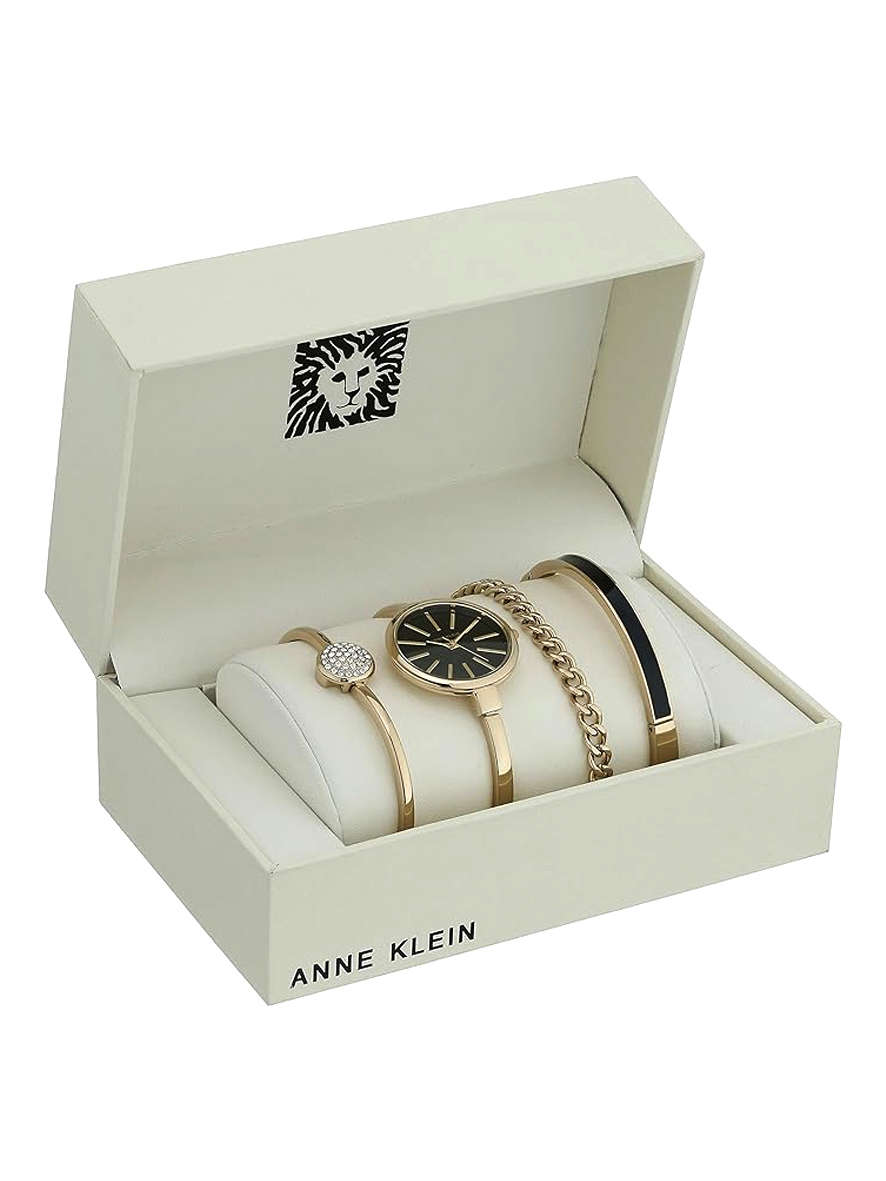 Anne Klein Watch Set BK Gold - Anne Klein