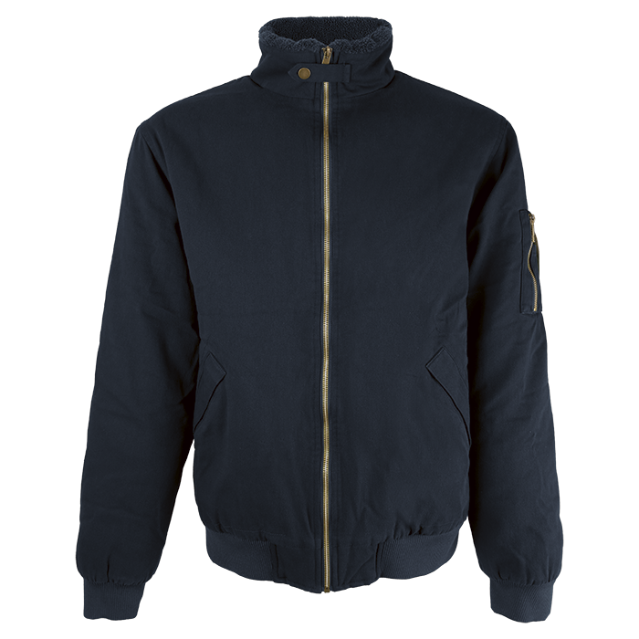 Cotton Bomber Sherpa-lined Jacket Mens