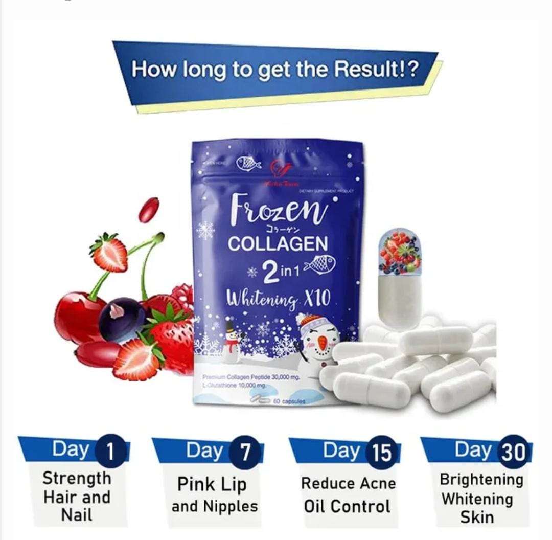 Frozen Collagen Capsules  Antioxidant & Wellness Supplement