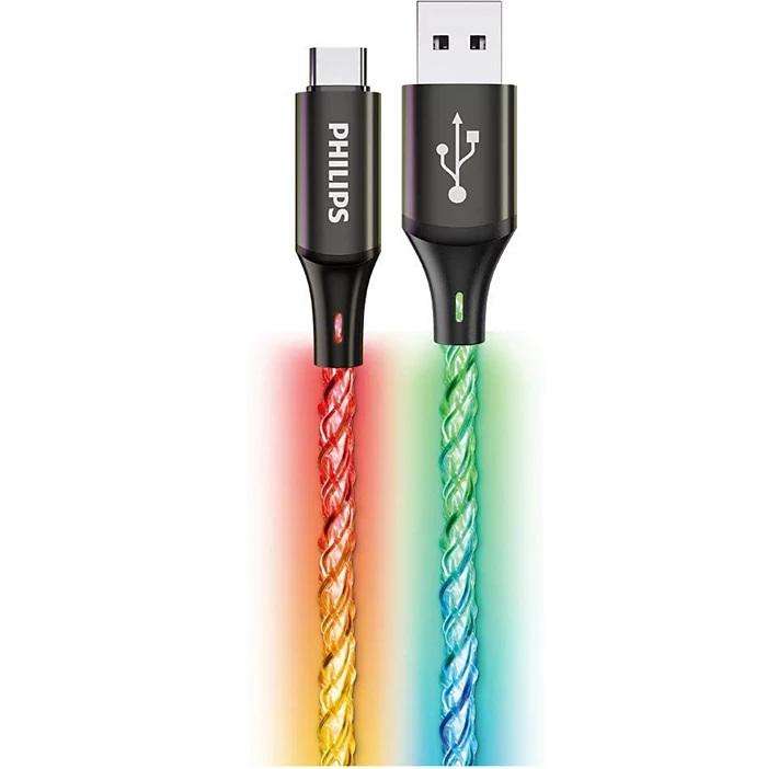 USB A-C CABLE RGB 18W