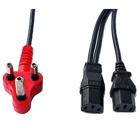 CABLE DEDICATED 3PIN TO 2 X IEC 2.8M