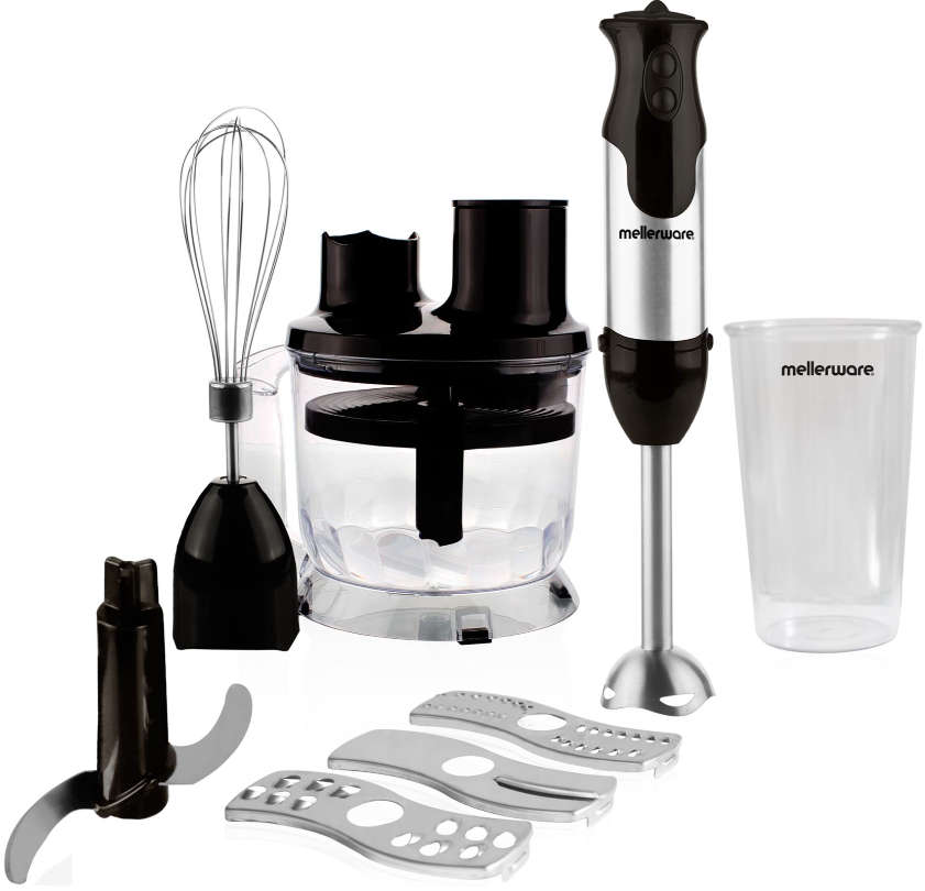 Mellerware 800W Stainless Steel Stick Blender With Attachments