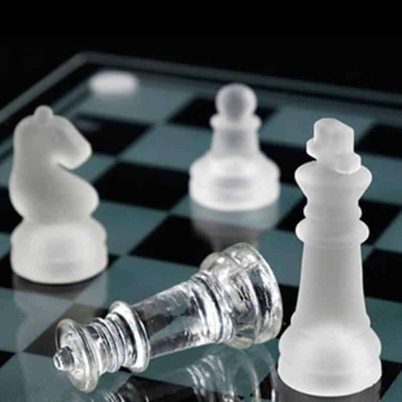 Glass Chess Set Large