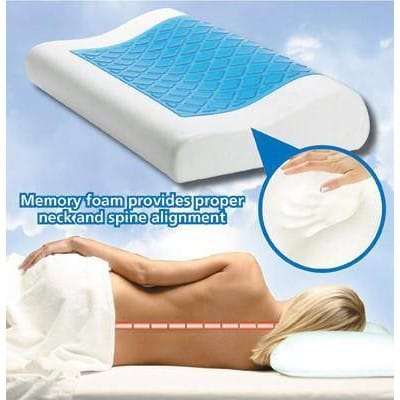 So Cool Pillow Memory Comfort Ergonomic Pillow