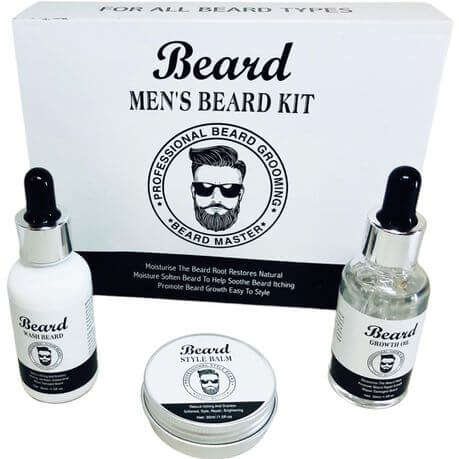 Set of 3 Men's Beard Master Grooming Kit