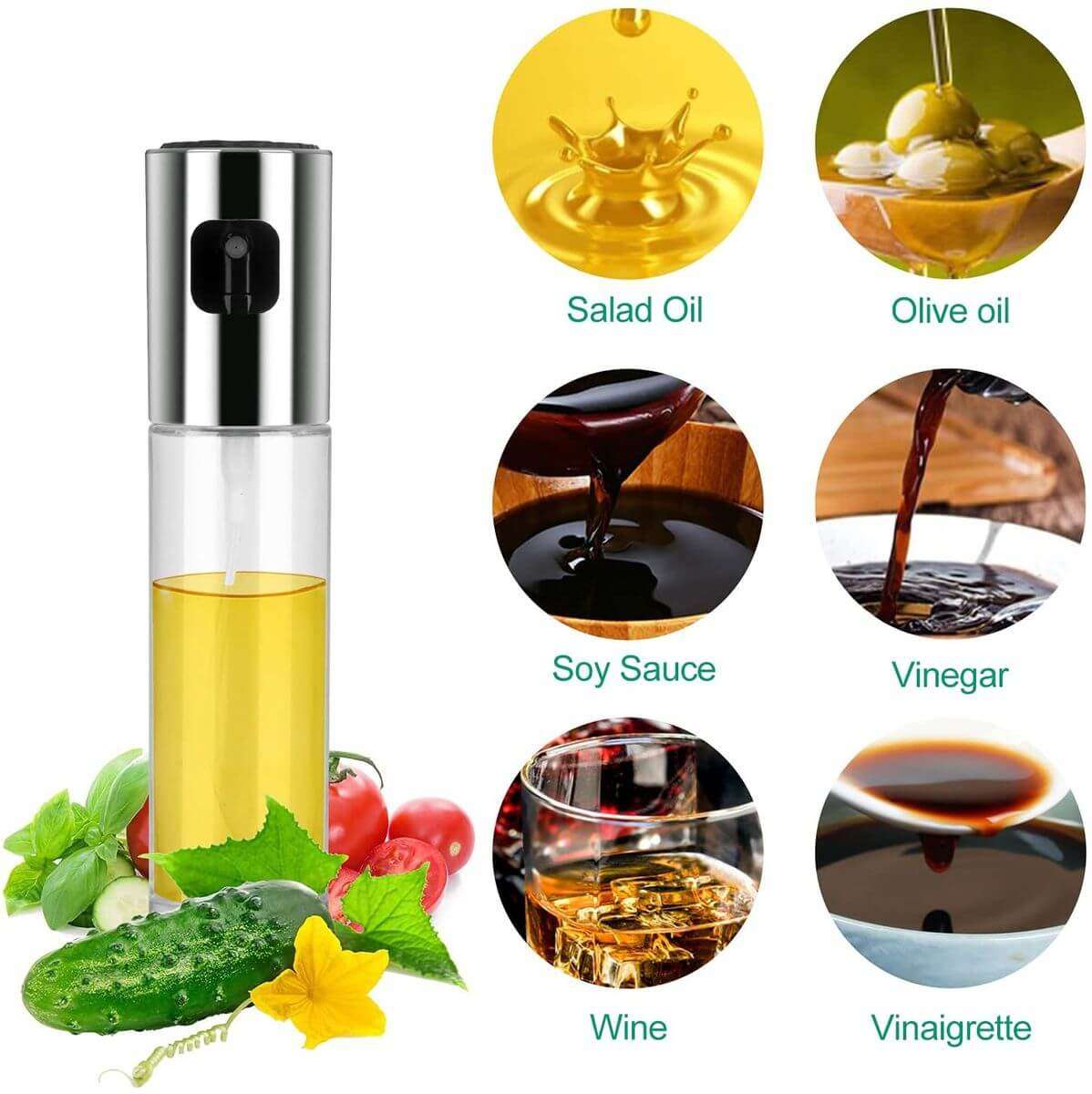 Oil Sprayer for Cooking, Olive Oil Sprayer,100ml
