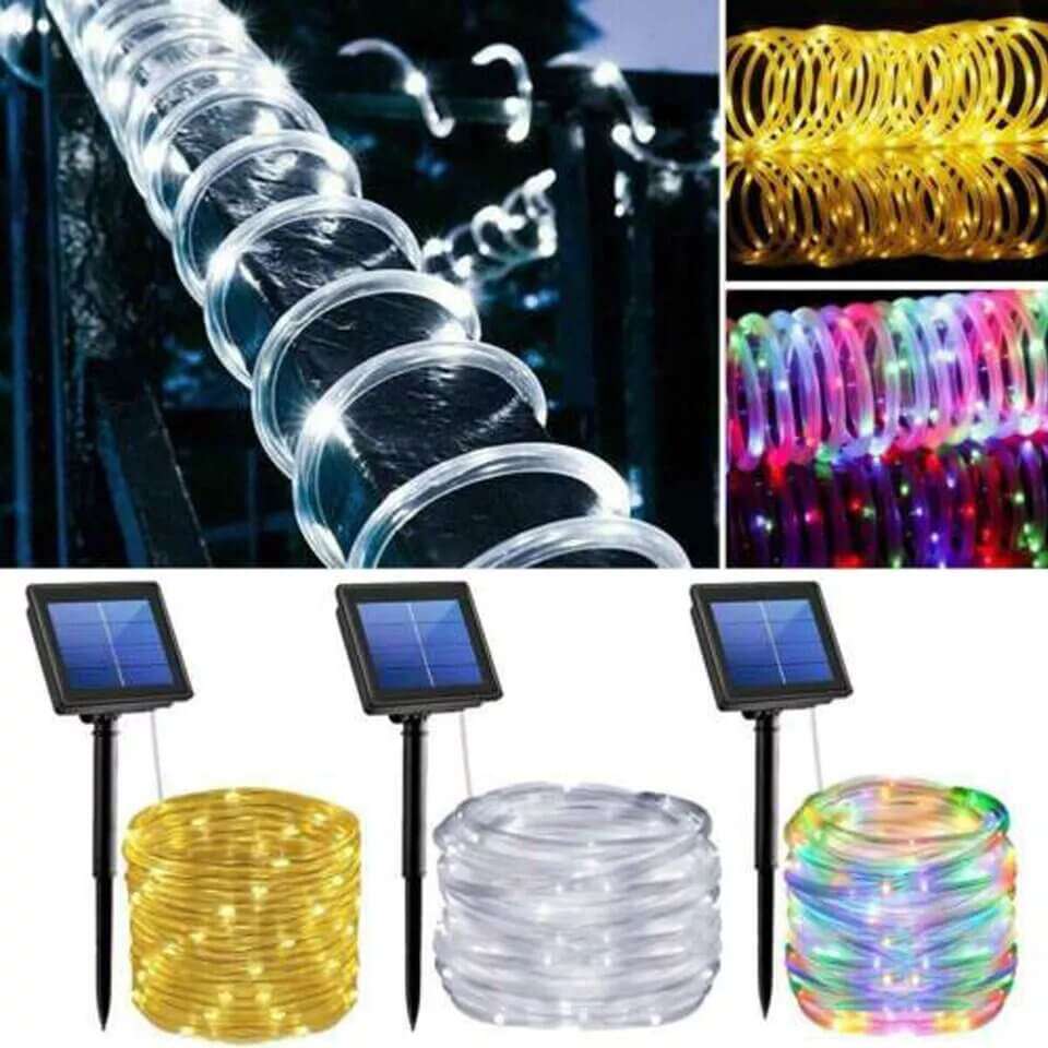12m 100 LED Solar Color Light Strip