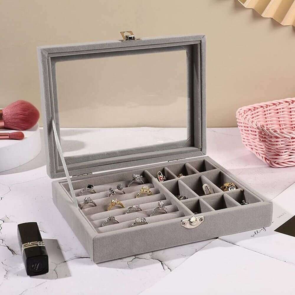 Multiple Compartments Jewelry Storage Box