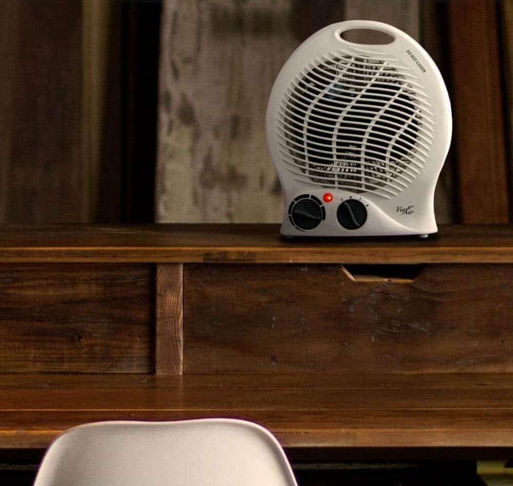 Portable Mini Table Fan Heater with Handle
