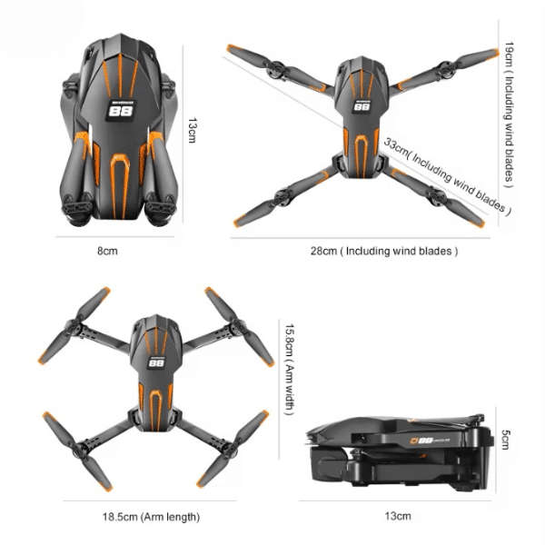 8K HD Foldable Drone