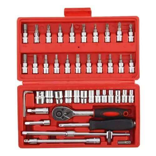 46pcs 1/4-Inch Driven Socket Set
