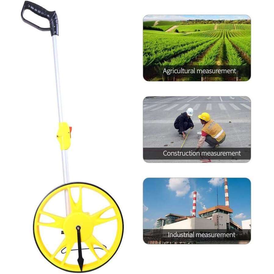 Foldable Mechanical Distance Measuring Wheel - 10KM