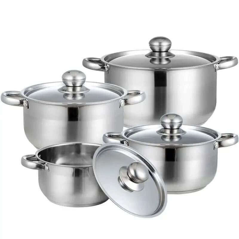 8 Piece Stainless Steel Cookware Set