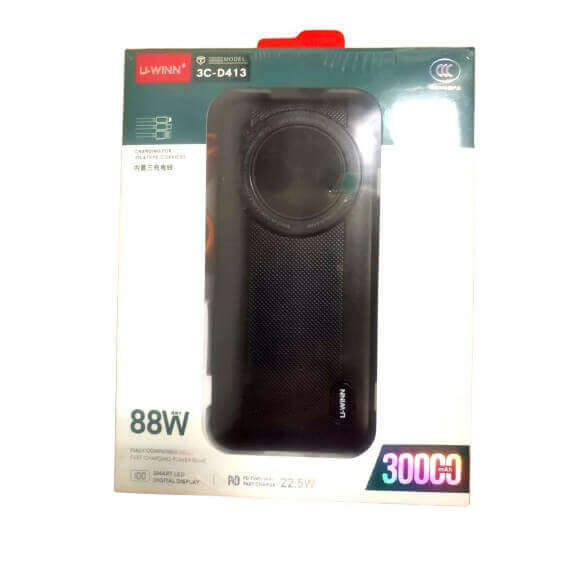 30000mAh Built-in Cable Power Bank