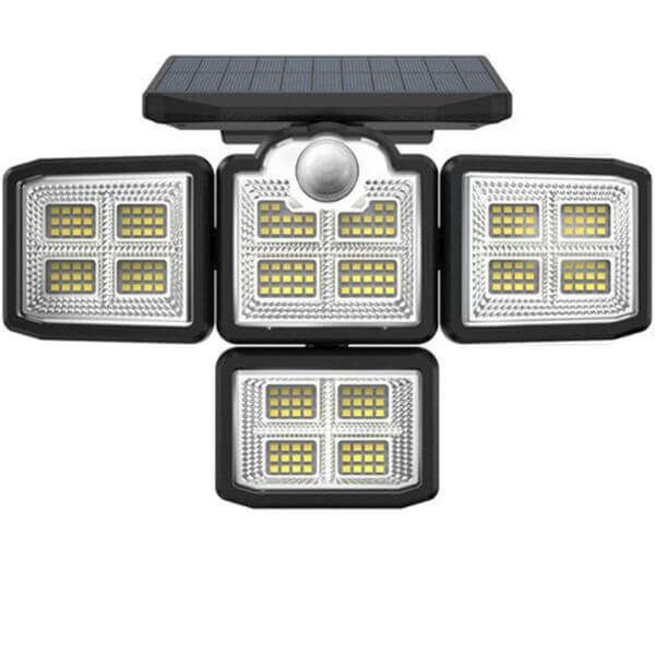4 Head Outdoor Solar Light with Motion Sensor