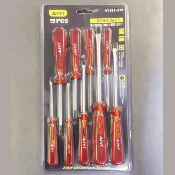 9 Piece Screwdriver Set