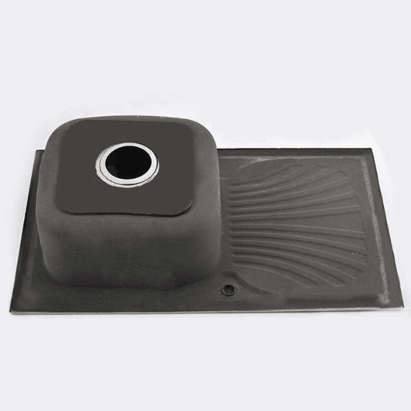 Single Bowl Stainless Steel Kitchen Sink with Drainboard