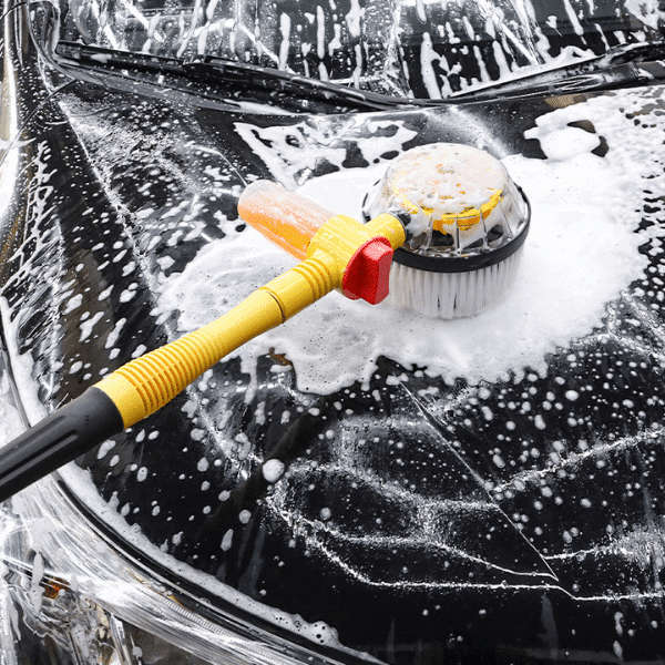 Rotating Foam Car Brush Wash Set