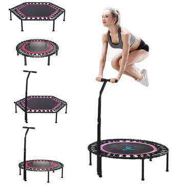 40"/50" Fitness Silent Mini Trampoline with Adjustable Handle