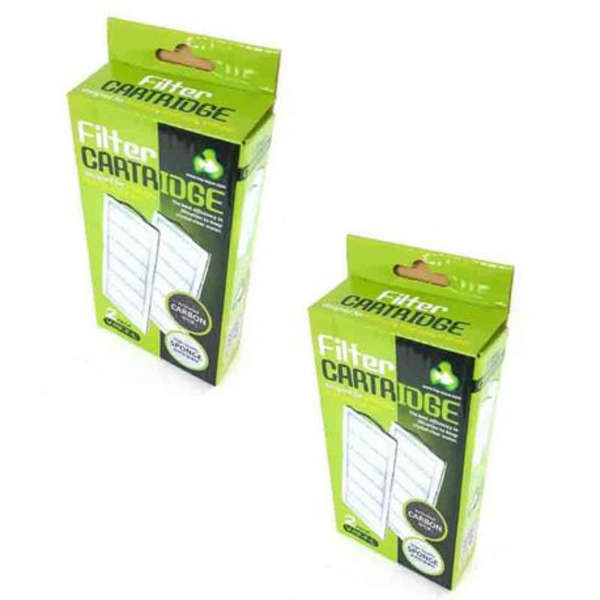 Top Aqua Aquarium Hang On Filter Cartridges (2 Pack ) Double Value