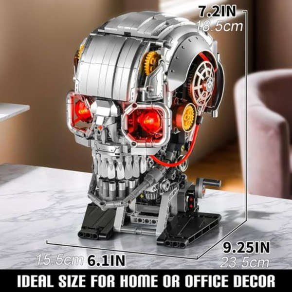 MJI Mechanical Skeleton Skull - 1099 - Piece 23.5 cm
