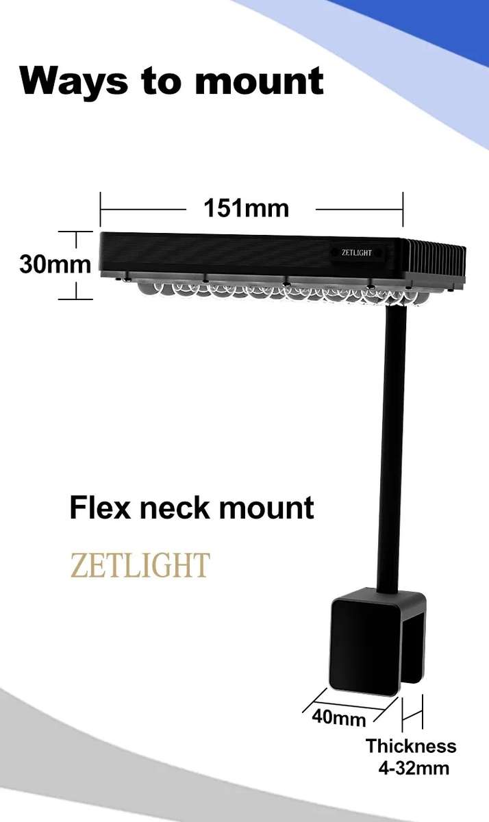 Zetlight E3 24W Freshwater LED Light  Compact Planted Tank Lighting