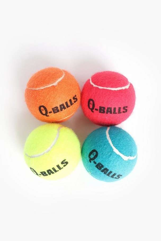 Q-Balls Squeaky Tennis Ball (50mm & 64mm Variants)