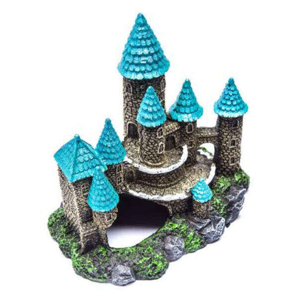 Castle Fish Tank/Aquarium Resin Ornament (17.5x12.5x16cm)