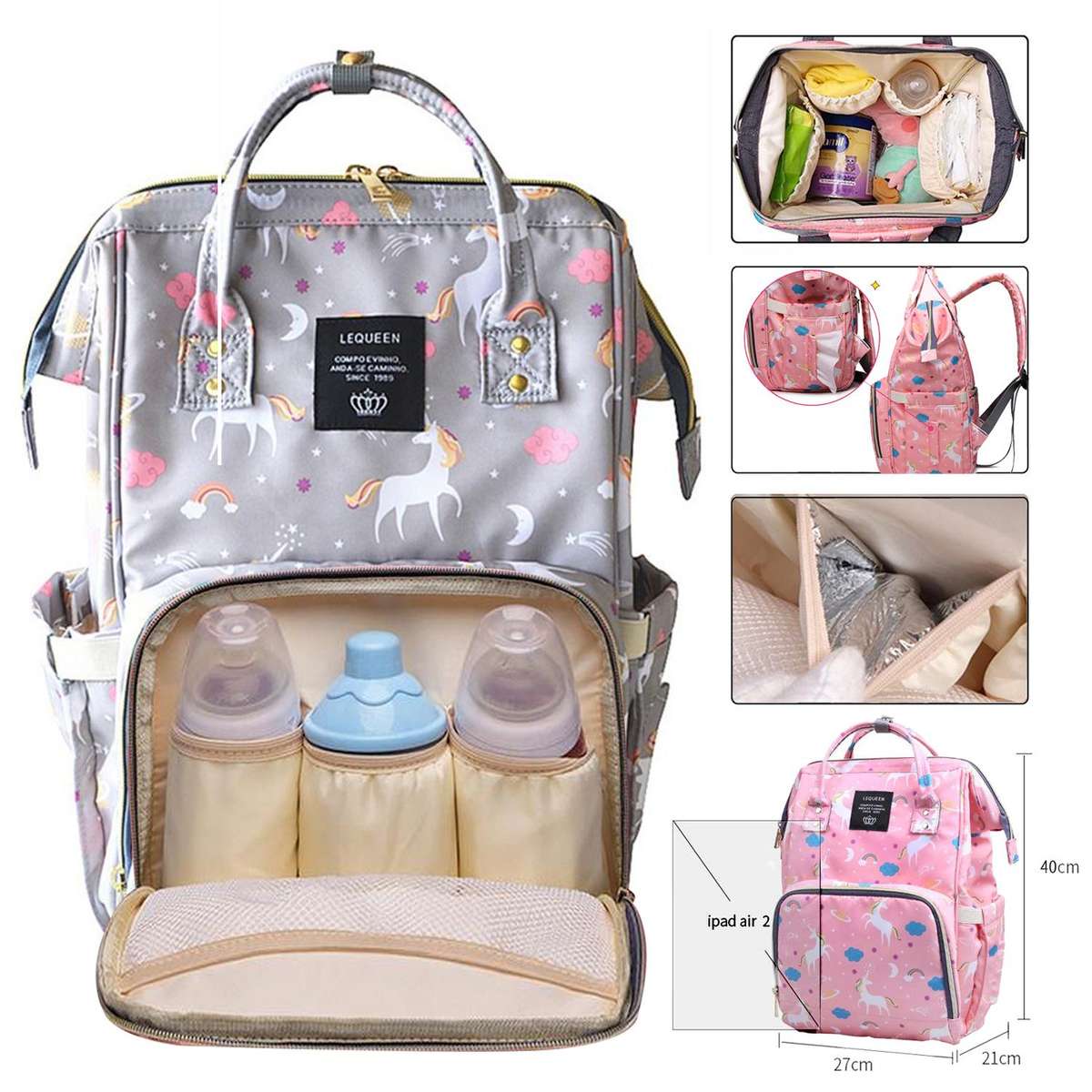 MATERNITY NAPPY DIAPER BAG LARGE CAPACITY BABY CHILD BAG TRAVEL BACKPACK.