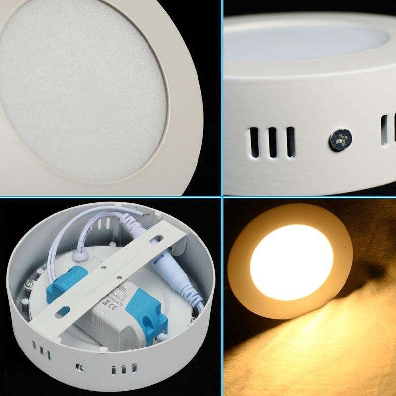 12W Led surface Panel Light White Light Round