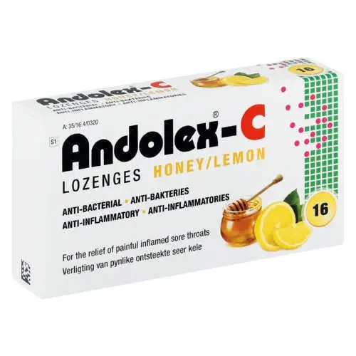 ANDOLEX C LOZENGES 16 HONEYLEMON