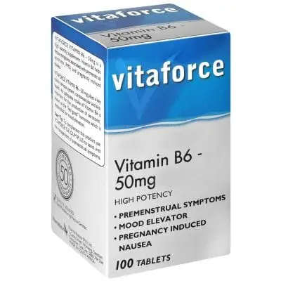 VITAFORCE B6-50MG TABS 100