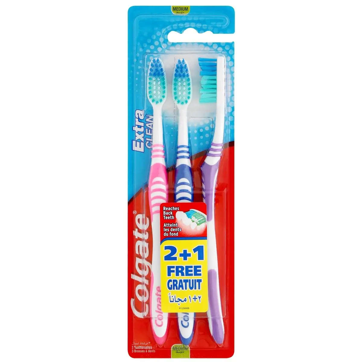 COLGATE TBRUSH XTRA CLEAN 2+1 VAP