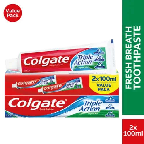 COLGATE TPASTE TRIPLE ACTION 2X100ML